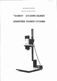 Fujimoto G 70 Dichro manual. Camera Instructions.